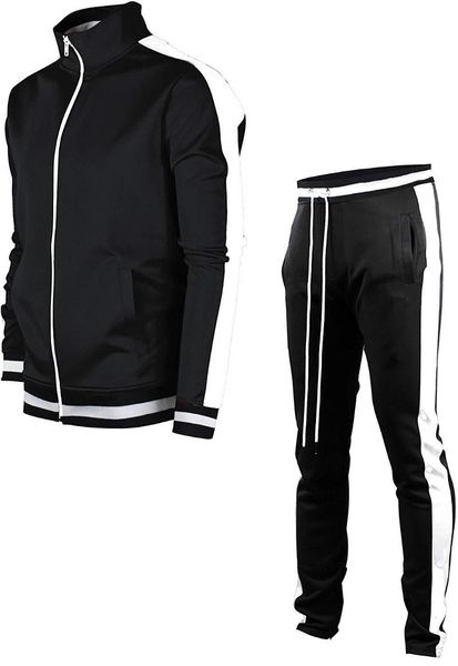 men's tracksuits stripe sportswear set 2021 autumn winter 2 pieces sweatshirt+pants suit brand men jogging clothes sports, Gray
men's tracksuits stripe sportswear set 2021 autumn winter 2 pieces sweatshirt+pants suit brand men jogging clothes sports, Gray
