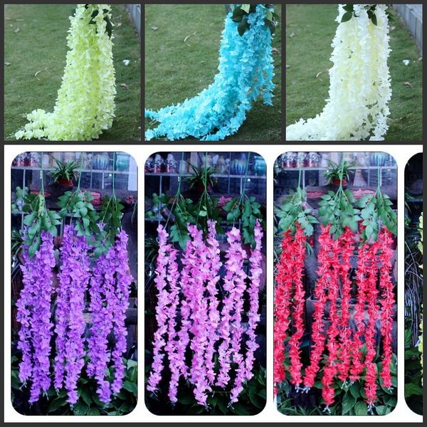 1.4 meter long elegant artificial silk flower wisteria vine rattan for wedding centerpieces decorations bouquet garland outletwxuc
1.4 meter long elegant artificial silk flower wisteria vine rattan for wedding centerpieces decorations bouquet garland outletwxuc