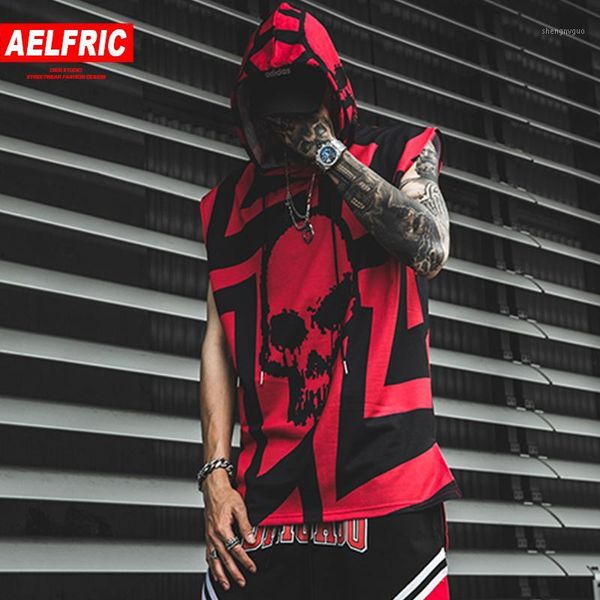 aelfric tank men 2019 summer hip hop hooded sleeveless skull print color block punk style vest casual streetwear male tees1, White;black
aelfric tank men 2019 summer hip hop hooded sleeveless skull print color block punk style vest casual streetwear male tees1, White;black
