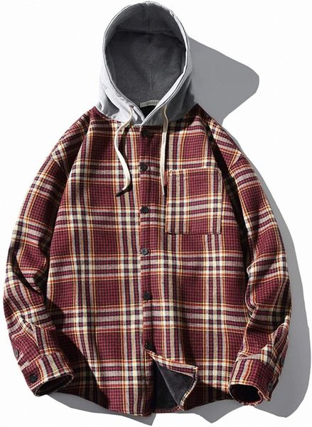 men's warm sherpa lined plaid jacket thicken flannel hooded shirts casual buttons hoodies jacket b9k2#, Black
men's warm sherpa lined plaid jacket thicken flannel hooded shirts casual buttons hoodies jacket b9k2#, Black