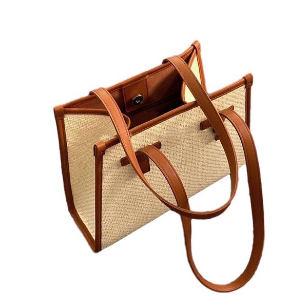 new autumn beach vacation woven female bags large capacity straw woven bag portable stitching shoulder bag
new autumn beach vacation woven female bags large capacity straw woven bag portable stitching shoulder bag
