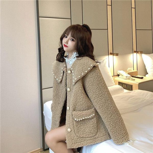 women's fur & faux women 2021 autumn winter casual teddy coat jacket female thick warm jackets oversized ladies lambswool outerwear c84, Black
women's fur & faux women 2021 autumn winter casual teddy coat jacket female thick warm jackets oversized ladies lambswool outerwear c84, Black