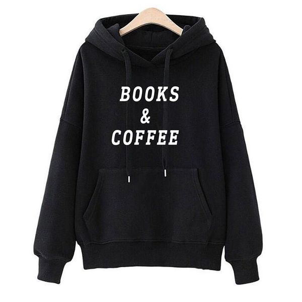 women's hoodies & sweatshirts fashion books coffee print kawaii streetwear youth frauen autumn winter for women hip hop pullovers, Black
women's hoodies & sweatshirts fashion books coffee print kawaii streetwear youth frauen autumn winter for women hip hop pullovers, Black