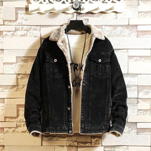 winter men jacket casual corduroy outerwear plus velvet jackets mens thicken fur collar warm coat male jacket jaqueta masculino1, Black;brown
winter men jacket casual corduroy outerwear plus velvet jackets mens thicken fur collar warm coat male jacket jaqueta masculino1, Black;brown