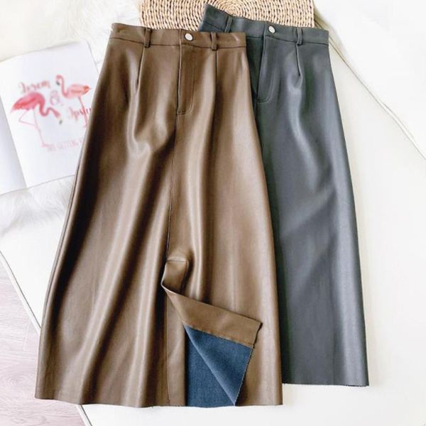 ladies black pu faux leather midi skirt autumn winter front split zipper skirt gothic punk casual party long maxi skirts saias1
ladies black pu faux leather midi skirt autumn winter front split zipper skirt gothic punk casual party long maxi skirts saias1