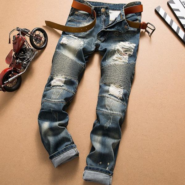 cavalier skinny jeans men's jeans denim straight retro ripped men personality trousers design cool men's brand pants, Blue
cavalier skinny jeans men's jeans denim straight retro ripped men personality trousers design cool men's brand pants, Blue