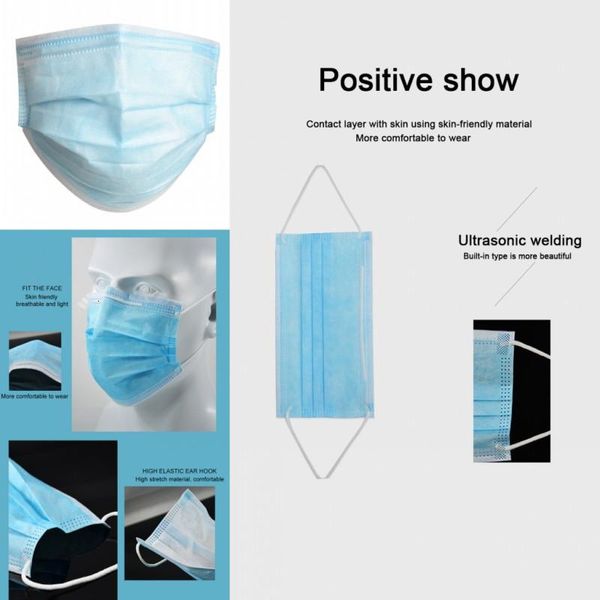us stock disposable face masks layers 3 dustproof mask protective cover masks set anti-dust one-time mask 1box=50pcs dhl shipping
us stock disposable face masks layers 3 dustproof mask protective cover masks set anti-dust one-time mask 1box=50pcs dhl shipping