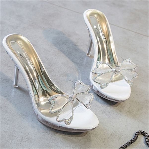transparent women shoes diamond bowknot slippers clear high heeled 9.5cm crystal women mules pvc jelly shoes clear open toe shoe y1120, Black
transparent women shoes diamond bowknot slippers clear high heeled 9.5cm crystal women mules pvc jelly shoes clear open toe shoe y1120, Black