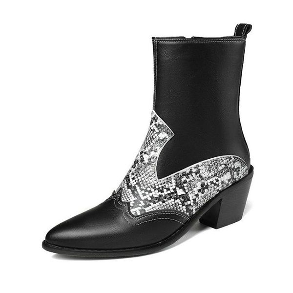 boots zawsthia sewing brand woman's shoes winter ankle booties zipper ladies chunky high heels womens motorcycle, Black
boots zawsthia sewing brand woman's shoes winter ankle booties zipper ladies chunky high heels womens motorcycle, Black