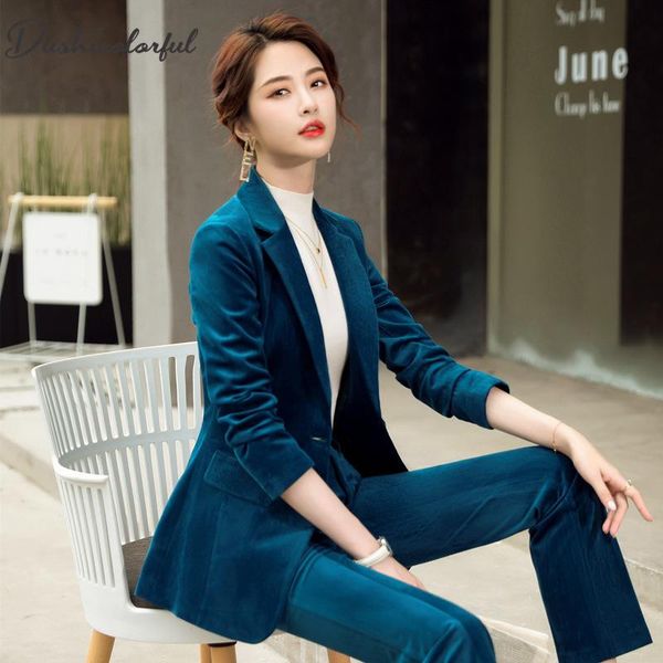 women's two piece pants autumn spring suit corduroy elegant blazer and jacket clothing short business coat 2 sets female, White
women's two piece pants autumn spring suit corduroy elegant blazer and jacket clothing short business coat 2 sets female, White