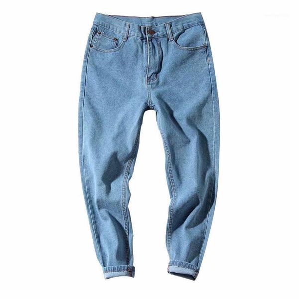 men's jeans spring ankle length 2021 fashion men's korean casual split pants straight slim light blue trend pencil1
men's jeans spring ankle length 2021 fashion men's korean casual split pants straight slim light blue trend pencil1