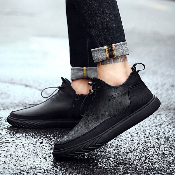 genuine of men brand leather single casual fashion shoes chaussure shoe dgir, Black;brown
genuine of men brand leather single casual fashion shoes chaussure shoe dgir, Black;brown