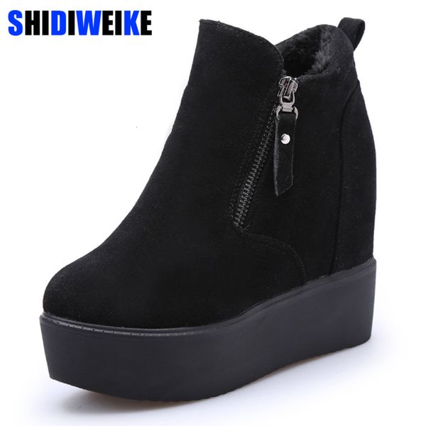 2020 fashion warm women platform zipper female casual winter shoes with fur ladie ankle boots n231, Black
2020 fashion warm women platform zipper female casual winter shoes with fur ladie ankle boots n231, Black