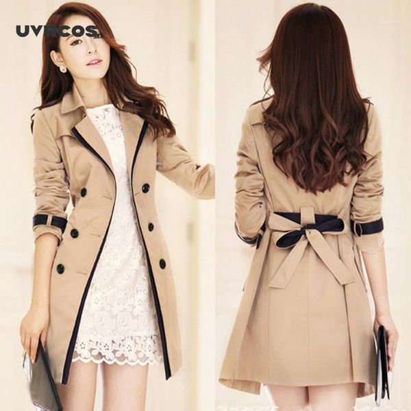 uvrcos women elegant trendy windbreaker patchwork turn-down collar button casual long trench coat 2020 fall winter outerwear1, Tan;black
uvrcos women elegant trendy windbreaker patchwork turn-down collar button casual long trench coat 2020 fall winter outerwear1, Tan;black