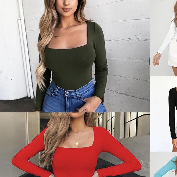 new fashion womens long sleeve solid square neck long loose t shirt casual t shirts drop shipping, White
new fashion womens long sleeve solid square neck long loose t shirt casual t shirts drop shipping, White