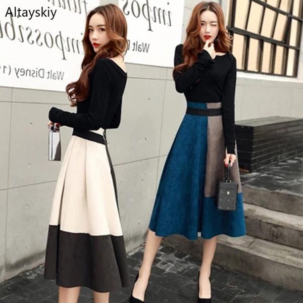 sets women all-match elegant korean style solid slim female trendy casual womens clothing two pieces set o-neck new1, Gray
sets women all-match elegant korean style solid slim female trendy casual womens clothing two pieces set o-neck new1, Gray
