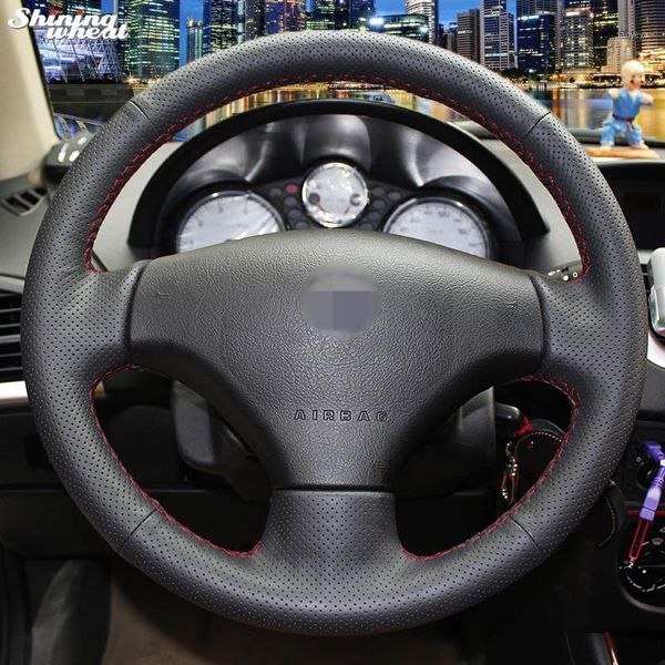 bannis hand-stitched black leather steering wheel cover for 206 2007-2009 /207 / c21
bannis hand-stitched black leather steering wheel cover for 206 2007-2009 /207 / c21