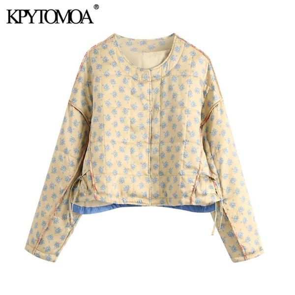 kpytomoa women fashion printed loose parkas jacket coat vintage long sleeve side drawstring female outerwear chic 201217, Black
kpytomoa women fashion printed loose parkas jacket coat vintage long sleeve side drawstring female outerwear chic 201217, Black