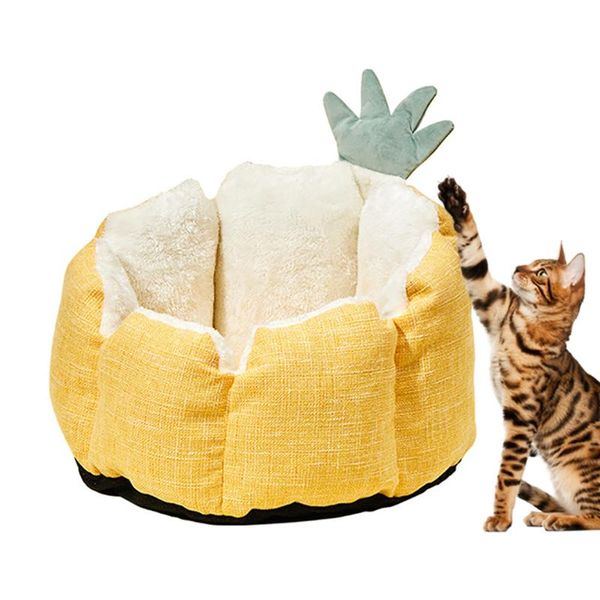 pineapple shape soft round cat bed cushion short plush kennel deep sleeping puppy bed warm kitten house detachable pet supplies
pineapple shape soft round cat bed cushion short plush kennel deep sleeping puppy bed warm kitten house detachable pet supplies