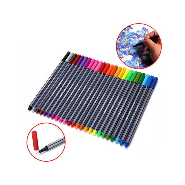 24pcs fineliner brush watercolour pen set fine liner colouring fineliners painting markers colours art supplies
24pcs fineliner brush watercolour pen set fine liner colouring fineliners painting markers colours art supplies