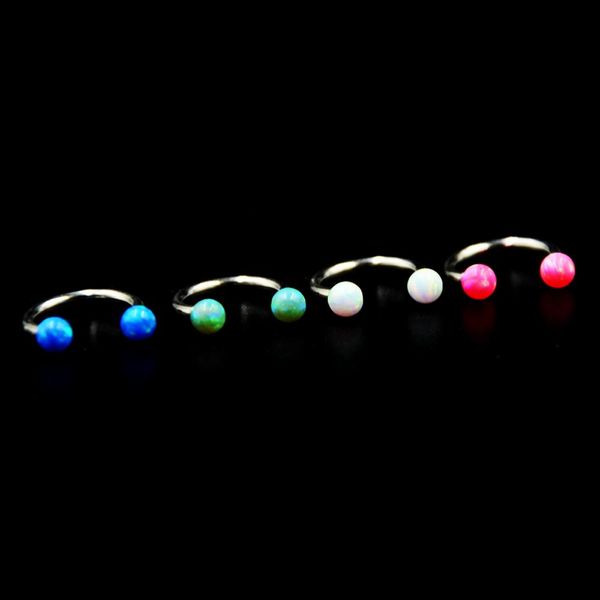 1pc opal stone circular barbell ring opal horseshoe labret lip ring, eyebrow ring piercing body jewelry q sqcmbh, Silver
1pc opal stone circular barbell ring opal horseshoe labret lip ring, eyebrow ring piercing body jewelry q sqcmbh, Silver