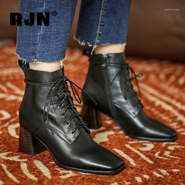 boots rjn cow leather square head women ankle fashion strap high-heeled zipper women's basic ro1351, Black
boots rjn cow leather square head women ankle fashion strap high-heeled zipper women's basic ro1351, Black