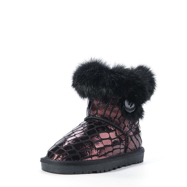 boots girls princess shoes genuine leather warm baby rabbt fur cotton children' snow non-slip boys sequins, Black;grey
boots girls princess shoes genuine leather warm baby rabbt fur cotton children' snow non-slip boys sequins, Black;grey