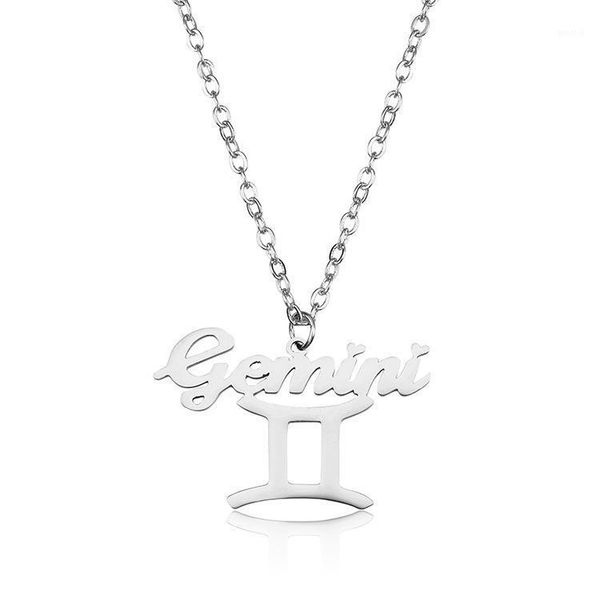 letter gemini stainless steel zodiac necklace 12 constellation signs pendant necklaces for women jewelry1, Silver
letter gemini stainless steel zodiac necklace 12 constellation signs pendant necklaces for women jewelry1, Silver