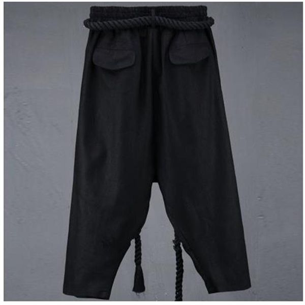 men's trousers spring and summer low crotch trousers men's wide-leg retro culottes bloomers stage outfit yamamoto style, Black
men's trousers spring and summer low crotch trousers men's wide-leg retro culottes bloomers stage outfit yamamoto style, Black