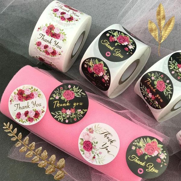gift wrap 500pcs flower thank you stickers 1.5 inch bronzing seal label for wedding baking envelope stationery sticker
gift wrap 500pcs flower thank you stickers 1.5 inch bronzing seal label for wedding baking envelope stationery sticker