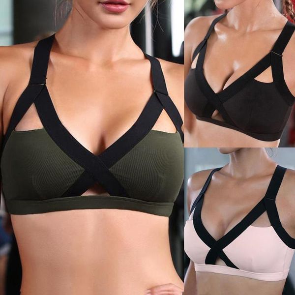 gym clothing women sports bras yoga wirepadded push up breathable fitness running bra underwear1, White;black
gym clothing women sports bras yoga wirepadded push up breathable fitness running bra underwear1, White;black