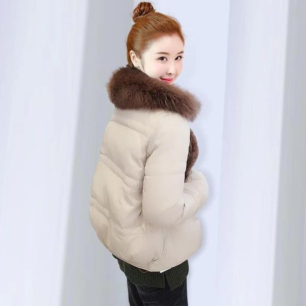 women's down & parkas winter women coat 2021 parka casual outwear turn collar fur jackets for female, Black
women's down & parkas winter women coat 2021 parka casual outwear turn collar fur jackets for female, Black