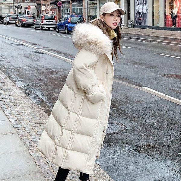 bottle 2020 new off season down coat for women's middle and long large hairneck hooded korean warm coat for students in winter, Black
bottle 2020 new off season down coat for women's middle and long large hairneck hooded korean warm coat for students in winter, Black