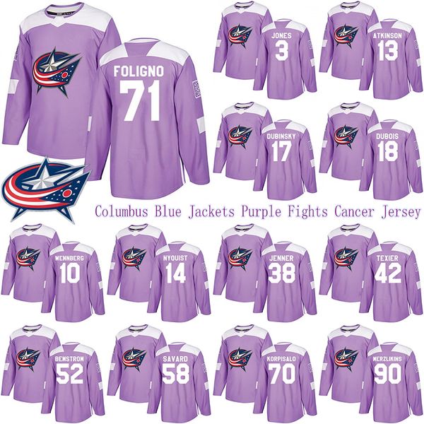columbus blue jackets purple fights cancer jersey 71 nick foligno 3 seth jones 13 cam atkinson 72 sergei bobrovsky hockey jerseys, Black;red
columbus blue jackets purple fights cancer jersey 71 nick foligno 3 seth jones 13 cam atkinson 72 sergei bobrovsky hockey jerseys, Black;red