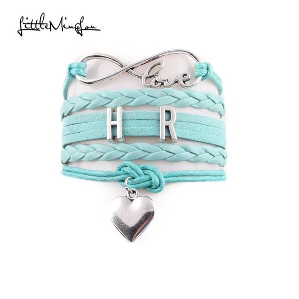 charm bracelets little minglou infinity love profession hr bracelet heart leather wrap men & bangles for women jewelry, Golden;silver
charm bracelets little minglou infinity love profession hr bracelet heart leather wrap men & bangles for women jewelry, Golden;silver