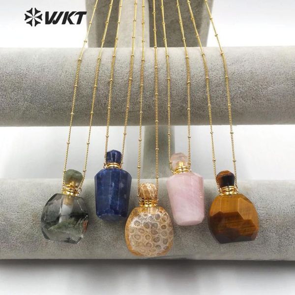 wt-n1178 perfume bottle necklace natural stone necklace moss stone bottle with gold electroplated chain fashion, Silver
wt-n1178 perfume bottle necklace natural stone necklace moss stone bottle with gold electroplated chain fashion, Silver