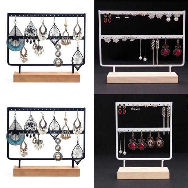 24/44 holes wood earrings organizer jewelry holder necklace bracelet rack 2 layers jewelry display stand packing, Pink;blue
24/44 holes wood earrings organizer jewelry holder necklace bracelet rack 2 layers jewelry display stand packing, Pink;blue