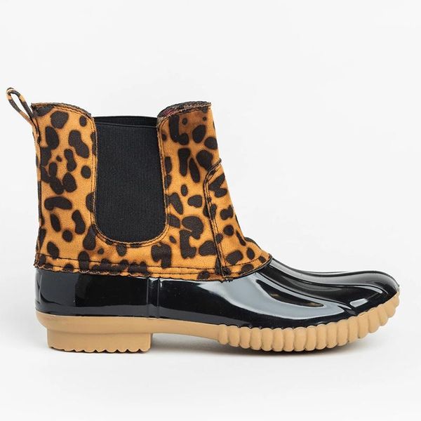 women leopard autumn ankle boots waterproof women's patchwork platform lace up rain boots ladies low heel female shoes plus size, Black
women leopard autumn ankle boots waterproof women's patchwork platform lace up rain boots ladies low heel female shoes plus size, Black