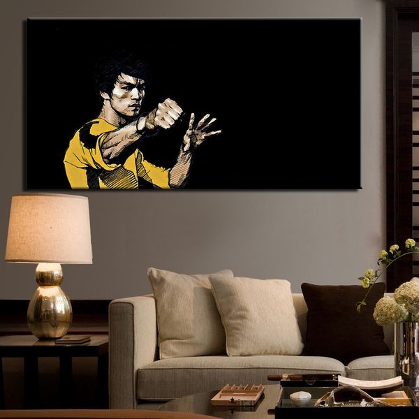 kung fu superstar bruce lee poster canvas painting prints wall art pictures for living room decor modern minimalism style
kung fu superstar bruce lee poster canvas painting prints wall art pictures for living room decor modern minimalism style