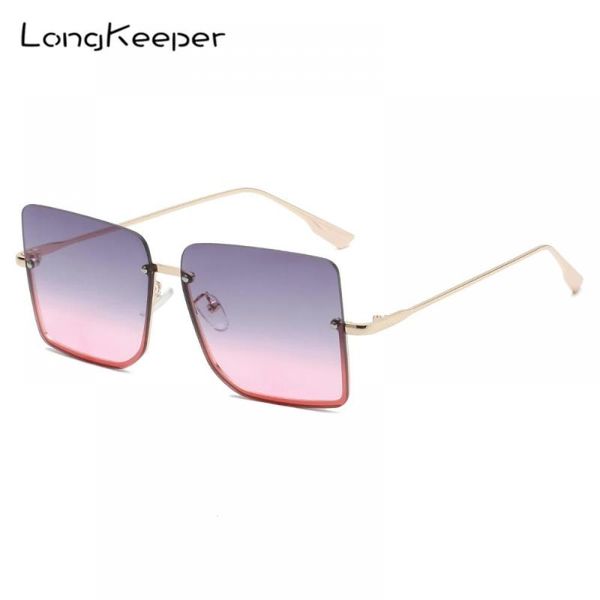 sunglasses fashion square oversize women luxury shades alloy half frame gradient grey pink sun glasses female uv400 eyewear, White;black
sunglasses fashion square oversize women luxury shades alloy half frame gradient grey pink sun glasses female uv400 eyewear, White;black