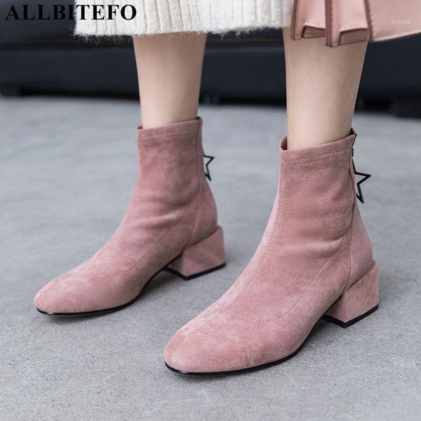boots allbitefo thick heel flock square toe women high shoes brand girls winter ankle1, Black
boots allbitefo thick heel flock square toe women high shoes brand girls winter ankle1, Black