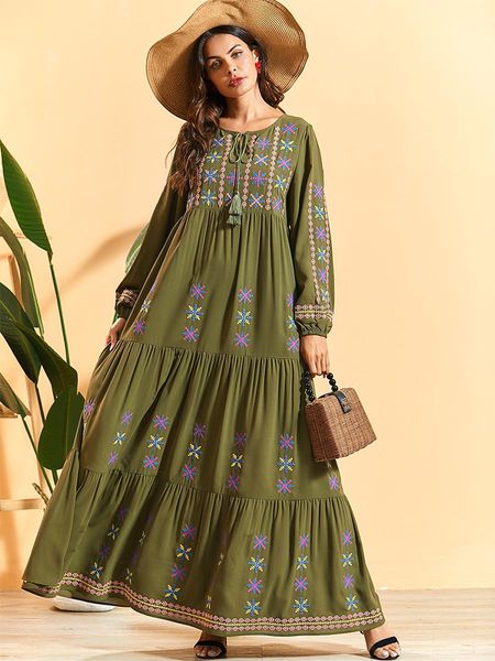 siskakia chic snowflake embroidery maxi long dress elegant tassel drawstring o neck lantern long sleeve arab muslim dresses new lj201203, White;black
siskakia chic snowflake embroidery maxi long dress elegant tassel drawstring o neck lantern long sleeve arab muslim dresses new lj201203, White;black