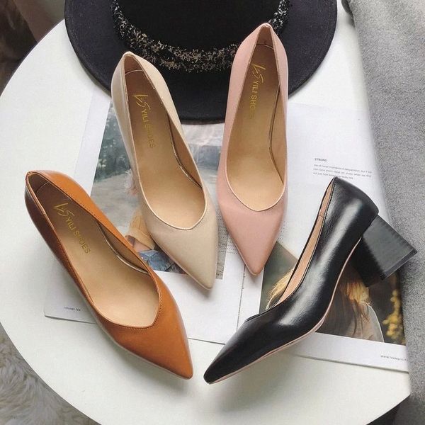 2019 spring pumps shoes women high heel 5cm pointed toe chunky square heel slip on work shose pumps autumn sweet female shoes #xj9j, Black
2019 spring pumps shoes women high heel 5cm pointed toe chunky square heel slip on work shose pumps autumn sweet female shoes #xj9j, Black