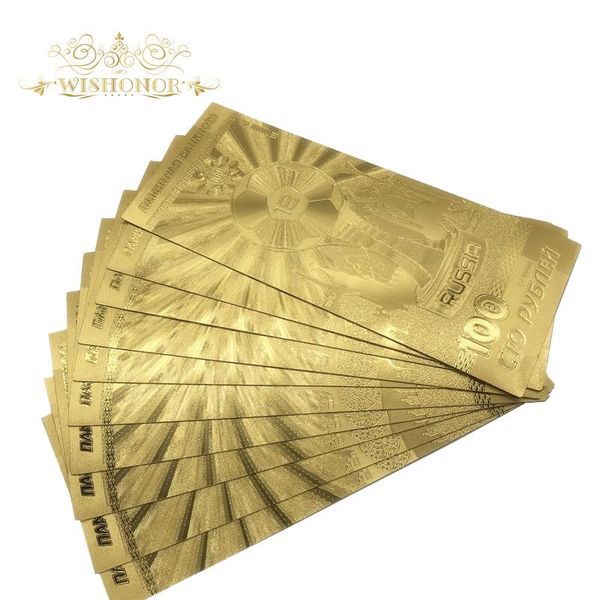 10pcs lot wholesale price russia banknotes world cup 100 roubles gold banknotes in 24k gold replica fake money for collection wmtqxp mywjqq
10pcs lot wholesale price russia banknotes world cup 100 roubles gold banknotes in 24k gold replica fake money for collection wmtqxp mywjqq