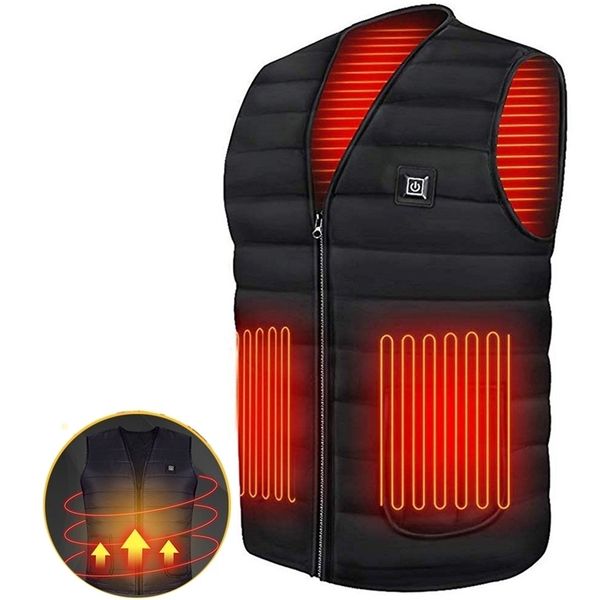men jacket smart heating cotton vest usb infrared electric heating vest women outdoor flexible thermal winter warm jacket coat lj201217, Black;white
men jacket smart heating cotton vest usb infrared electric heating vest women outdoor flexible thermal winter warm jacket coat lj201217, Black;white
