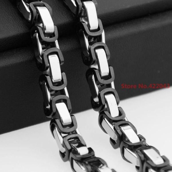chains cool modal men 5/6/8mm byzantine stainless steel braided chain bracelet necklaces black silver color fashion mens jewelry 7-40"
chains cool modal men 5/6/8mm byzantine stainless steel braided chain bracelet necklaces black silver color fashion mens jewelry 7-40"