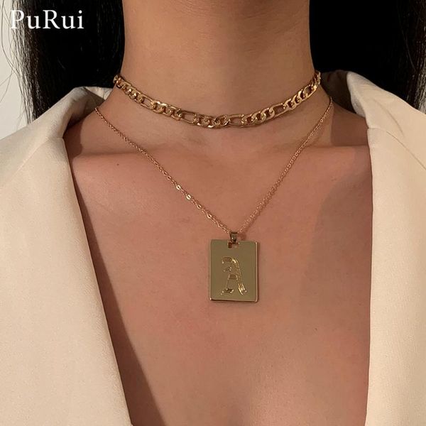 chokers vintage multi layers craved letter peandant necklace for women gold color fashion chunky chain chocker jewelry gift, Golden;silver
chokers vintage multi layers craved letter peandant necklace for women gold color fashion chunky chain chocker jewelry gift, Golden;silver