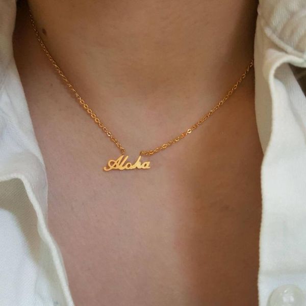 v attract maxi choker 2020 gold hawaii hello aloha pendant necklace women men jewelry stainless steel ketting collier, Silver
v attract maxi choker 2020 gold hawaii hello aloha pendant necklace women men jewelry stainless steel ketting collier, Silver