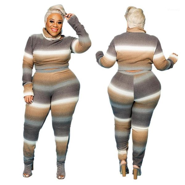 2 two piece set women track suit winter turtleneck long sleeve and pants striped plus size outfits wholesale dropshipping1, Gray
2 two piece set women track suit winter turtleneck long sleeve and pants striped plus size outfits wholesale dropshipping1, Gray