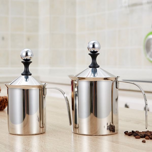 400ml / 800ml manual cafe cappuccino stainless steel milk frother coffee utensil q0109
400ml / 800ml manual cafe cappuccino stainless steel milk frother coffee utensil q0109